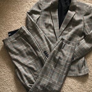 Express plaid suit